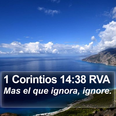 1 Corintios 14:38 RVA Bible Verse Image