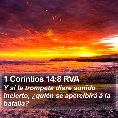 1 Corintios 14:8 RVA Bible Verse Image
