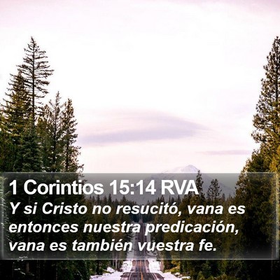 1 Corintios 15:14 RVA Bible Verse Image