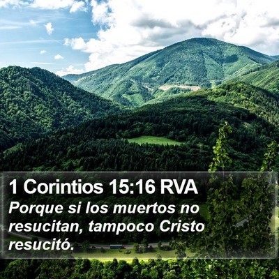 1 Corintios 15:16 RVA Bible Verse Image