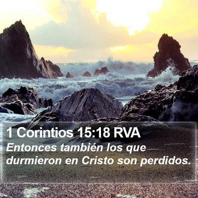 1 Corintios 15:18 RVA Bible Verse Image