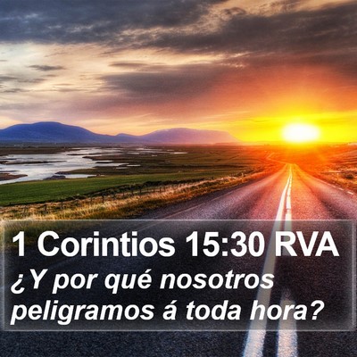 1 Corintios 15:30 RVA Bible Verse Image