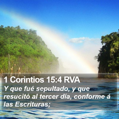 1 Corintios 15:4 RVA Bible Verse Image