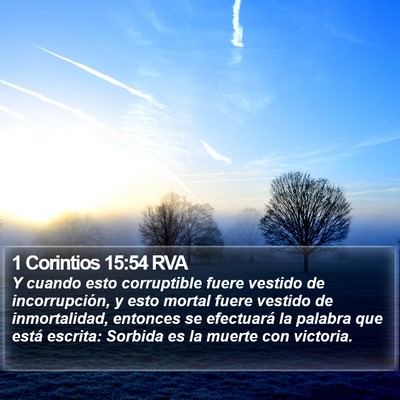 1 Corintios 15:54 RVA Bible Verse Image