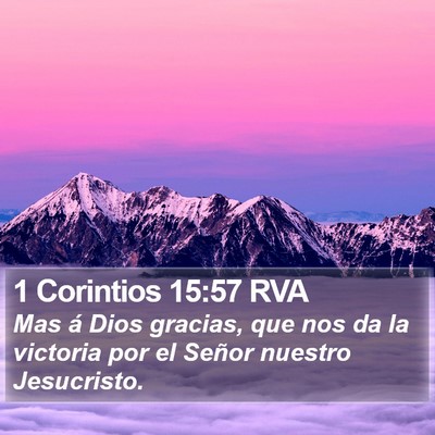 1 Corintios 15:57 RVA Bible Verse Image