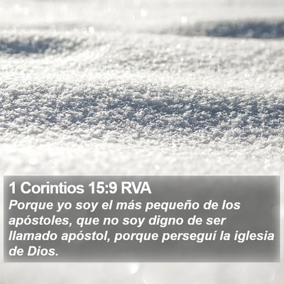 1 Corintios 15:9 RVA Bible Verse Image