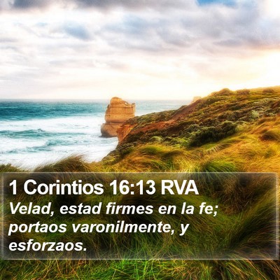 1 Corintios 16:13 RVA Bible Verse Image