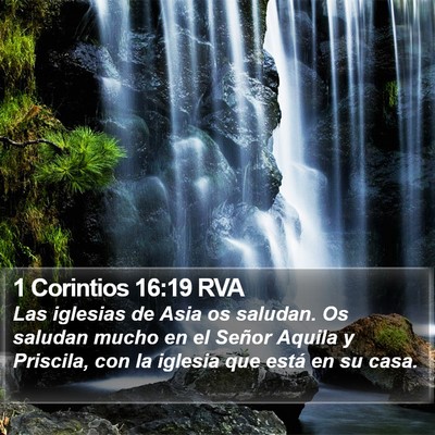 1 Corintios 16:19 RVA Bible Verse Image
