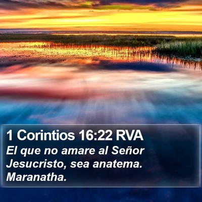 1 Corintios 16:22 RVA Bible Verse Image