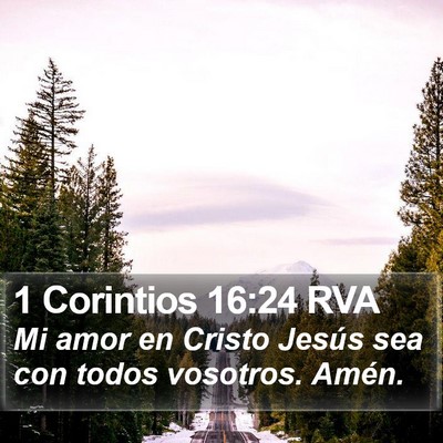 1 Corintios 16:24 RVA Bible Verse Image