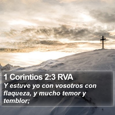 1 Corintios 2:3 RVA Bible Verse Image