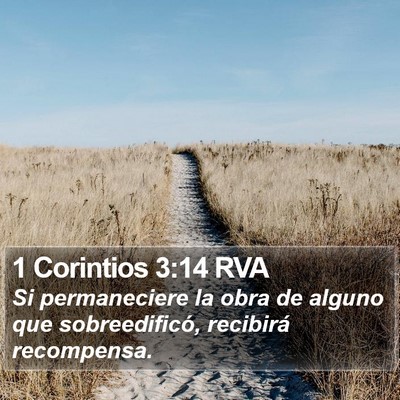 1 Corintios 3:14 RVA Bible Verse Image