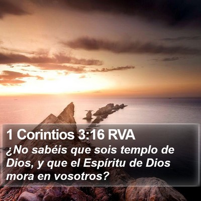 1 Corintios 3:16 RVA Bible Verse Image