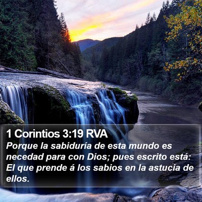 1 Corintios 3:19 RVA Bible Verse Image