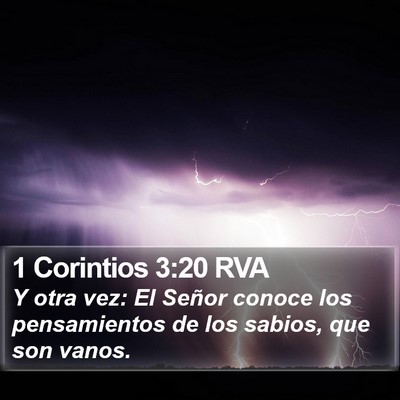 1 Corintios 3:20 RVA Bible Verse Image