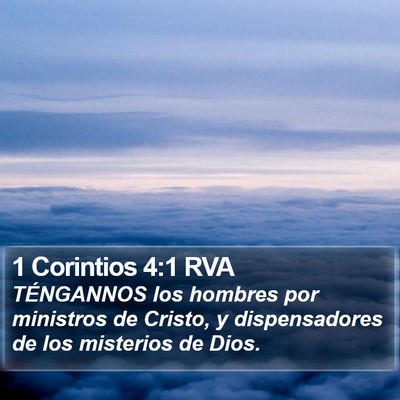 1 Corintios 4:1 RVA Bible Verse Image