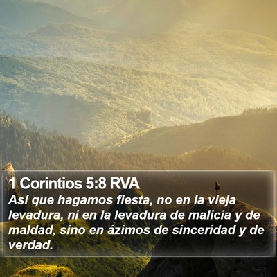 1 Corintios 5:8 RVA Bible Verse Image