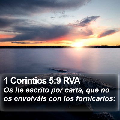 1 Corintios 5:9 RVA Bible Verse Image