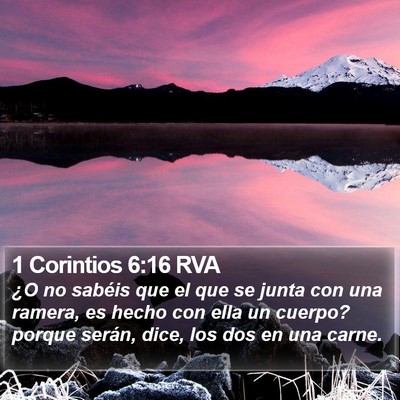 1 Corintios 6:16 RVA Bible Verse Image