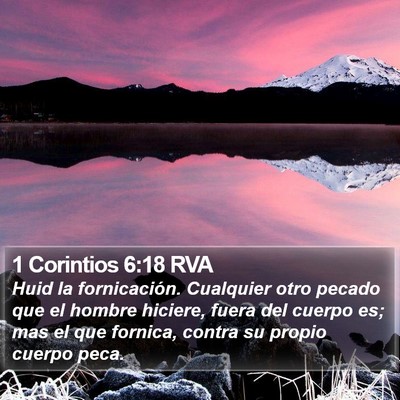 1 Corintios 6:18 RVA Bible Verse Image