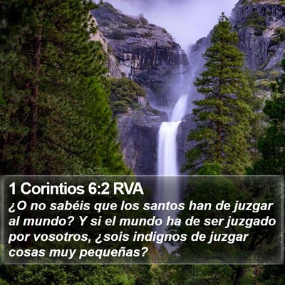 1 Corintios 6:2 RVA Bible Verse Image