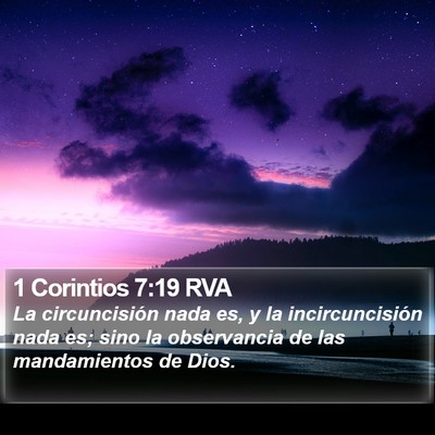 1 Corintios 7:19 RVA Bible Verse Image