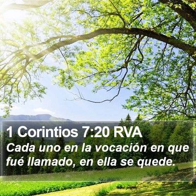 1 Corintios 7:20 RVA Bible Verse Image