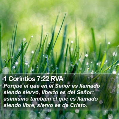 1 Corintios 7:22 RVA Bible Verse Image