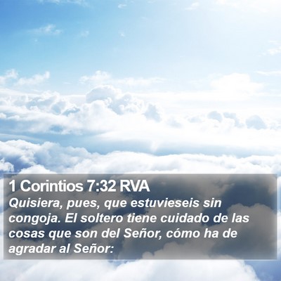 1 Corintios 7:32 RVA Bible Verse Image