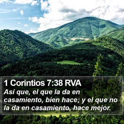 1 Corintios 7:38 RVA Bible Verse Image