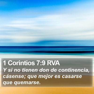 1 Corintios 7:9 RVA Bible Verse Image