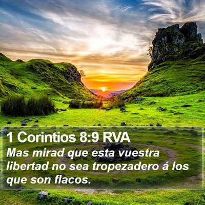 1 Corintios 8:9 RVA Bible Verse Image