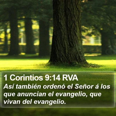1 Corintios 9:14 RVA Bible Verse Image
