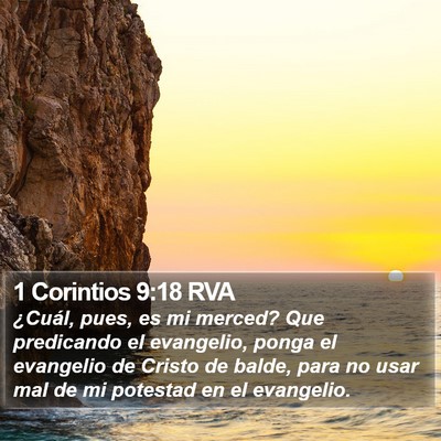 1 Corintios 9:18 RVA Bible Verse Image
