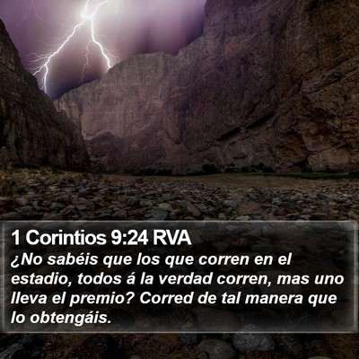 1 Corintios 9:24 RVA Bible Verse Image
