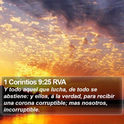 1 Corintios 9:25 RVA Bible Verse Image