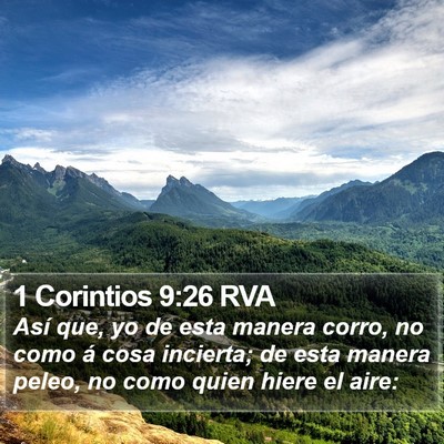 1 Corintios 9:26 RVA Bible Verse Image