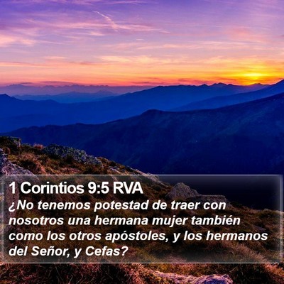 1 Corintios 9:5 RVA Bible Verse Image