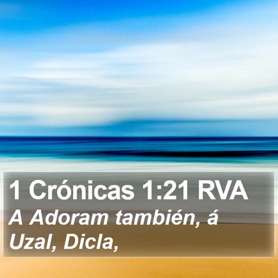 1 Crónicas 1:21 RVA Bible Verse Image