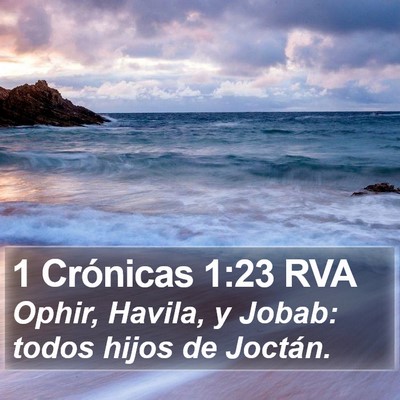 1 Crónicas 1:23 RVA Bible Verse Image