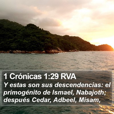 1 Crónicas 1:29 RVA Bible Verse Image