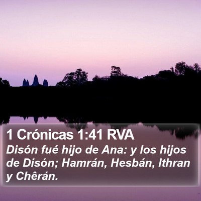 1 Crónicas 1:41 RVA Bible Verse Image