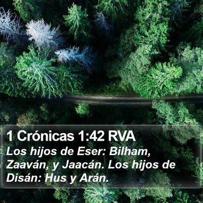 1 Crónicas 1:42 RVA Bible Verse Image