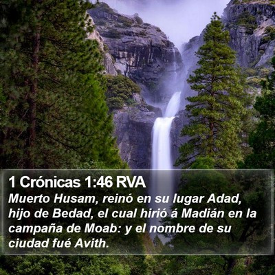 1 Crónicas 1:46 RVA Bible Verse Image
