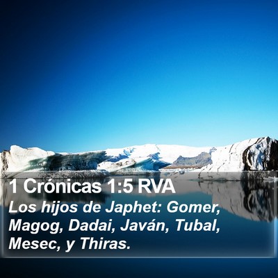 1 Crónicas 1:5 RVA Bible Verse Image