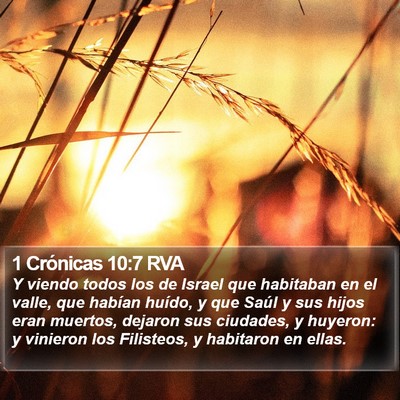1 Crónicas 10:7 RVA Bible Verse Image