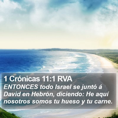 1 Crónicas 11:1 RVA Bible Verse Image
