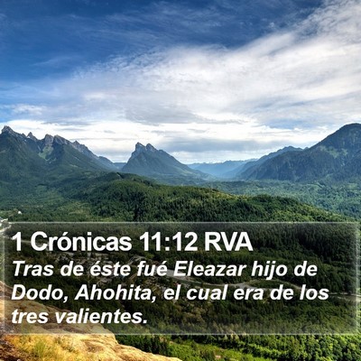 1 Crónicas 11:12 RVA Bible Verse Image