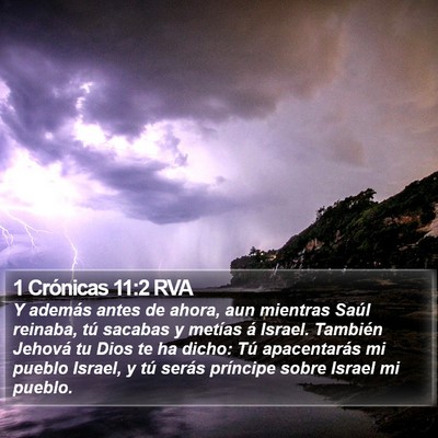 1 Crónicas 11:2 RVA Bible Verse Image