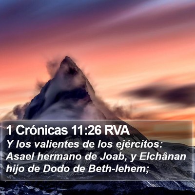 1 Crónicas 11:26 RVA Bible Verse Image